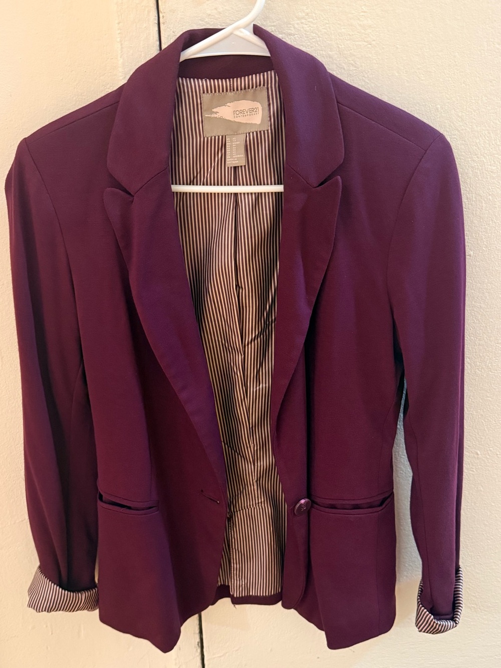 Forever 21 Plum Purple Women's Blazer